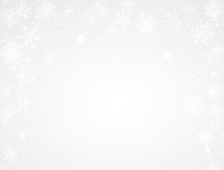 frozen snowy frame border isolated on white or transparent png
