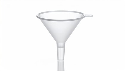 Translucent plastic funnel for pouring