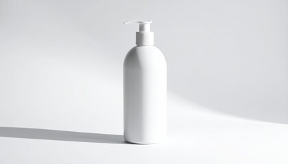 White bottle, pump, minimal