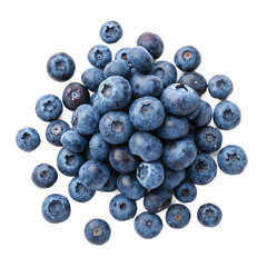 Blueberries heap PNG (transparent)
