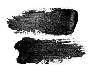 Dark paint strokes, horizontal, textural, against black