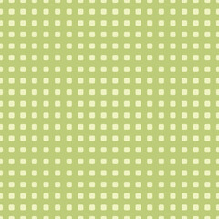 Seamless vector pattern featuring pale lime rounded squares over a light olive background. Perfect for branding, textiles, web design, and stylish geometric layouts.