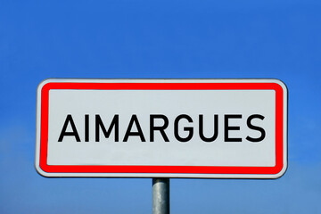 Ortsschild Aimargues