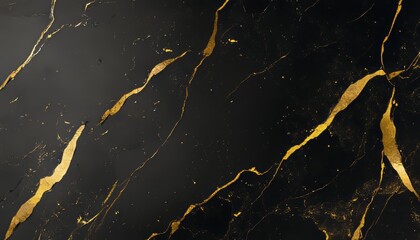 Fototapeta premium Elegant Luxurious Gold Veined Dark Marble Texture Design for Stylish Interior and Exterior Decor