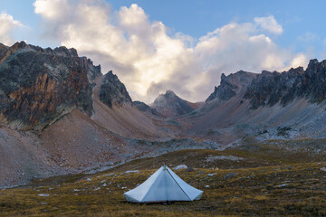 Tent in Mountain Landscape, Vanoise National Park, France © Jeroen Kleiberg