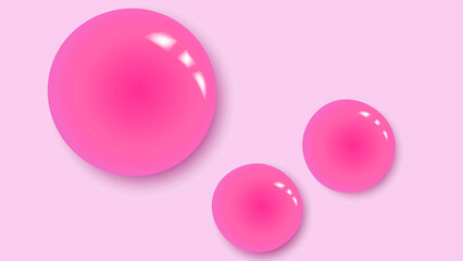 Transparent Serum Droplets on Pastel