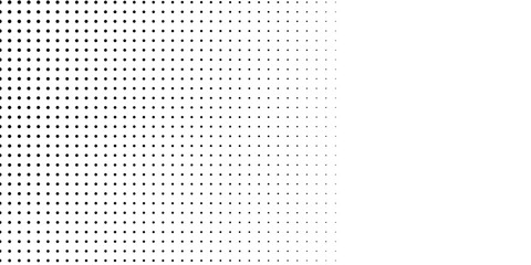 Dotted abstract halftone gradient texture. Vanishing polka dot background. Repeating dots gradation pattern simple modern abstract art