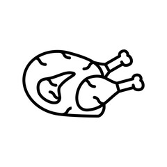 Fototapeta premium Fried Chicken Icon
