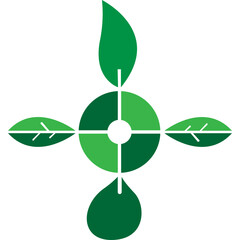 Abstract Botanical Branch Illustration