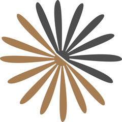 Abstract Botanical Branch Illustration