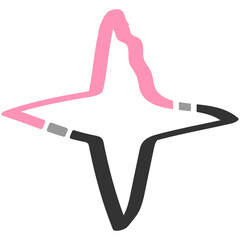 Abstract Botanical Branch Illustration