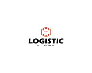 express box or cube logo design. logo for delivery, logistics or shipping services