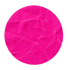 PNG Blank pink glued sticky round label sticker cut out design element
