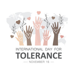 International day for Tolerance, November 16, vector illustration, vector, graphic, banner, template, design