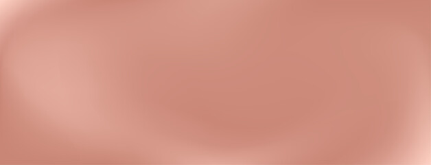 Chocolate color vector gradient background. Brown silky blurry banner backdrop. Expensive elegant fashion textile imitation. Blurred wavy aesthetic backdrop in soft light dusty pink and beige colors