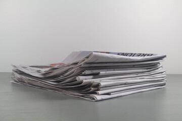 Pile of newspapers
