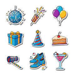 Festive Celebration Stickers Party Favors, Gift Boxes, Balloons, and More!