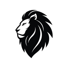 Elegant Lion Head Vector Icon