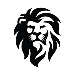 Bold Lion Head Vector Template