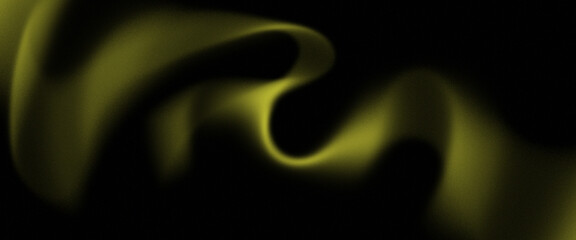 Dynamic abstract flowing golden light swirls on dark background for modern design