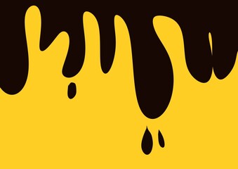 vector illustration of a yellow paint splash