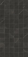 Dark gray tiled surface with marble-like texture and grid pattern