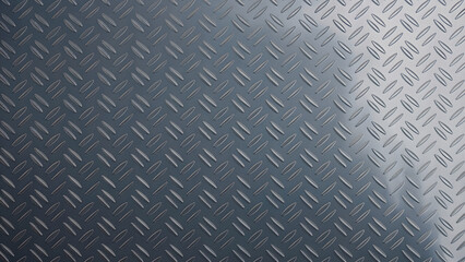 Stunning metal tread plate reflects light with an industrial aesthetic creating a modern surface design