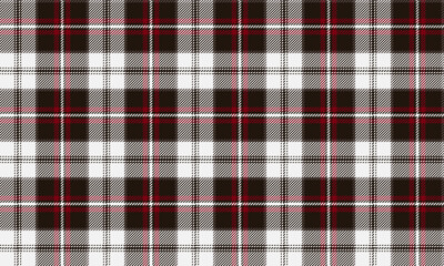 Seamless plaid fabric pattern, white, brown, red, suitable for designing clothes, skirts, pants, dresses, vintage style or modern casual, charmingly eye-catching.