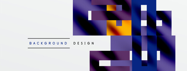 Abstract geometric design. Vivid colors blend, creating dynamic visual texture. White space offers contrast, modern aesthetic.