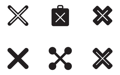 Obraz premium vector set of metal icons