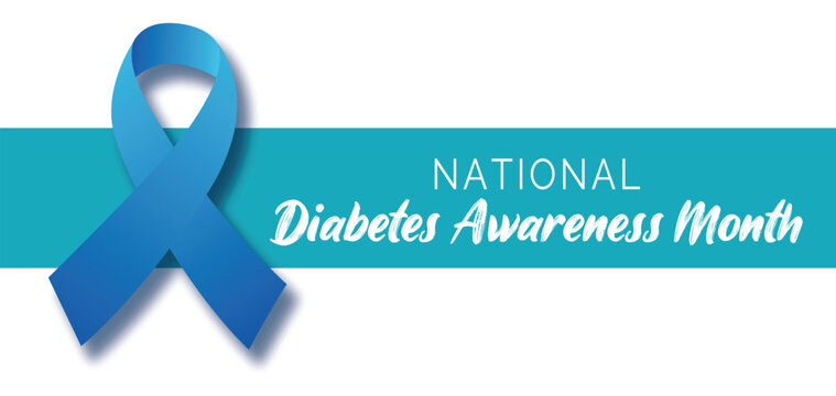 Diabetes awareness month is observed every year in november. banner, greeting card, poster with background