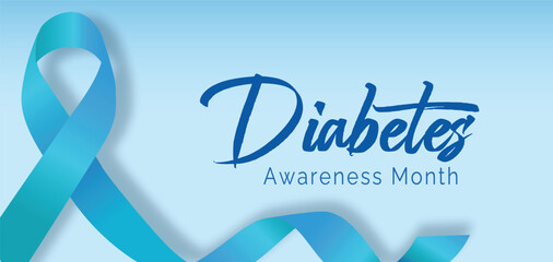 Diabetes awareness month is observed every year in november. banner, greeting card, poster with background