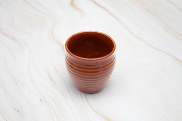 Indian ceramic tea kullad pot