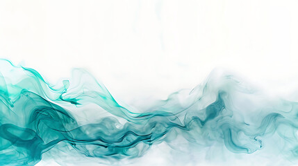 Fluid Abstract Art Teal Aqua Turquoise Ink Flow Texture Background.