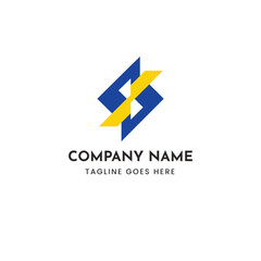 Modern abstract geometric logo vector illustration for brand identity and design