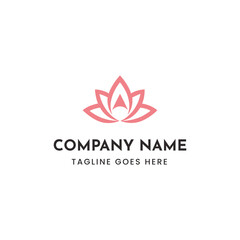 Elegant lotus flower vector illustration for branding and corporate identity