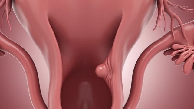 Female Reproductive System Anatomy Illustration Uterus Ovaries Fallopian Tubes Internal Organs Human Biology Health