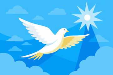 Obraz premium dove in the sky