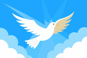 Obraz premium dove in the sky