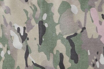 Texture of multicam fabric Used for making bags and clothes. Background image