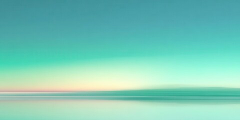 Abstract Coastal Landscape Serene Gradient of Colors and Lines