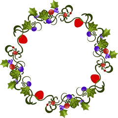 Fototapeta premium christmas wreath