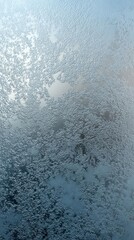 Abstract Frosty Window Texture with Wintery Colors and Detail