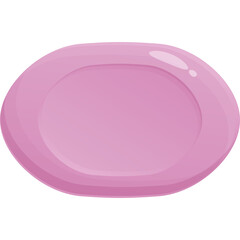 A single bar of pink soap with a smooth glossy finish on a transparent background representing hygiene and cleanliness