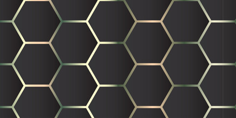 Geometric Hexagon Pattern Background