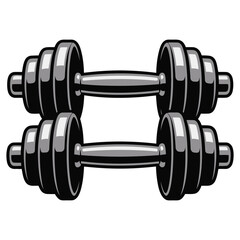 dumbbell isolated on white background