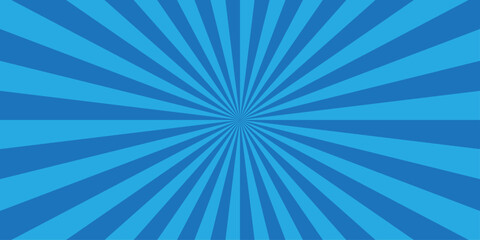Vector sunburst pattern blue dark blue design. Vintage sunrays illustration swirl grunge backdrop line. sun beam vector banner design and comic burst gradient concept pattern.	
