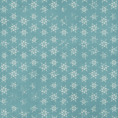 Seamless repeating snowflake pattern on green background. Festive winter and Christmas texture ideal for wrapping paper, textiles, gift tags, holiday backgrounds, greeting cards, and seasonal designs.