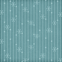 Seamless repeating snowflake pattern on green background. Festive winter and Christmas texture ideal for wrapping paper, textiles, gift tags, holiday backgrounds, greeting cards, and seasonal designs.