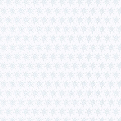 Seamless repeating snowflake pattern on white background. Festive winter and Christmas texture ideal for wrapping paper, textiles, gift tags, holiday backgrounds, greeting cards, and seasonal designs.